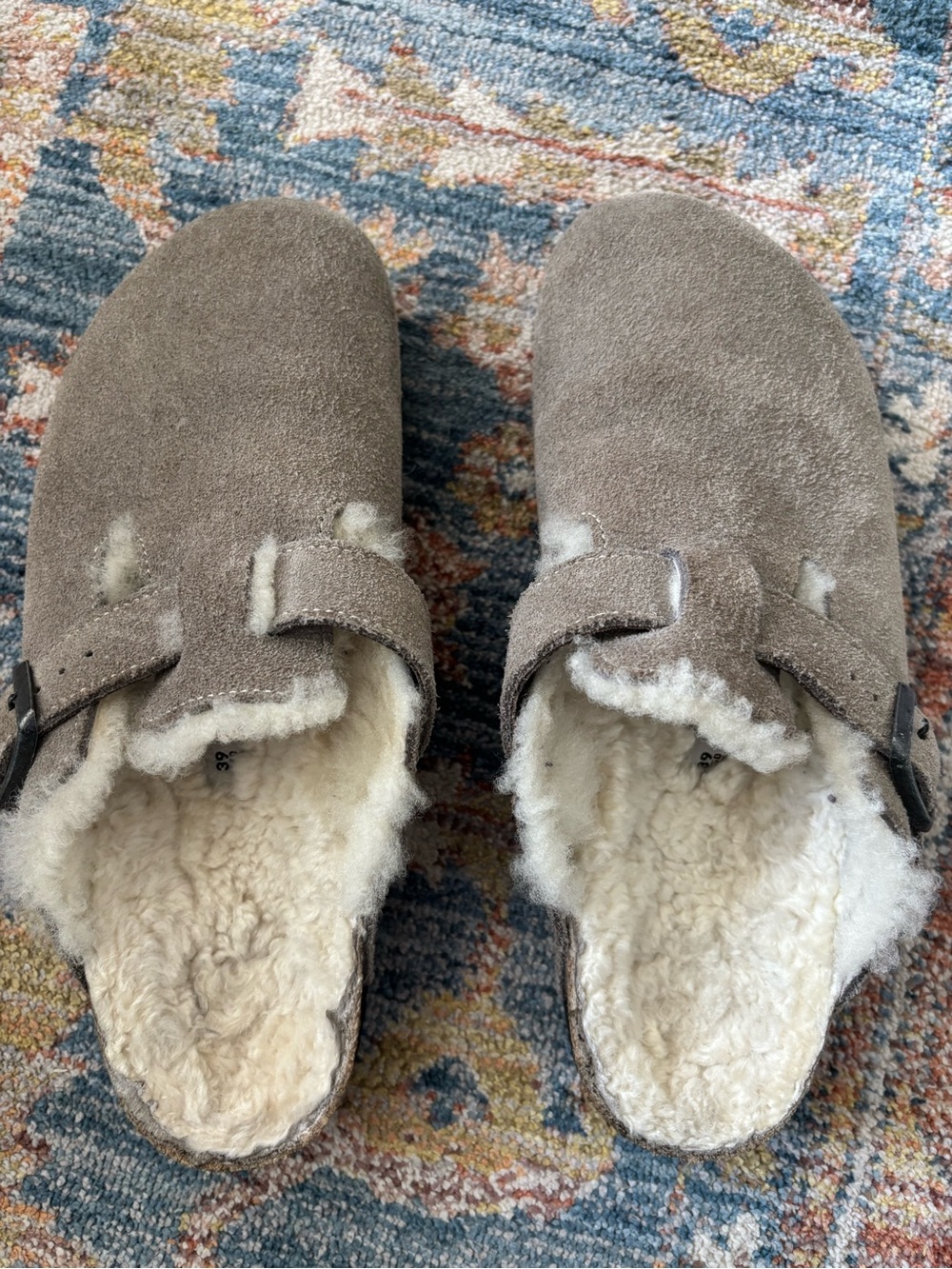 Birkenstock Boston Shearling suede clog
